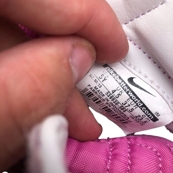 Rare 2013 Nike Blazer Mid High Top 'Curved Pink' Size 5 - Picture 7 of 16